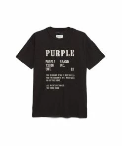 New Arrivals Purple Brand (black Wash History Bucket T-shirt)