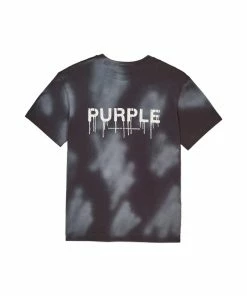 New Arrivals Purple Brand ( Black Jersey Bleached T-shirt)