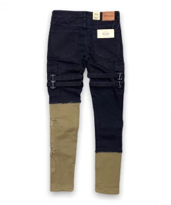 Reelistik Nyc (black/Tan Split Strap Cargo Jean) New Arrivals