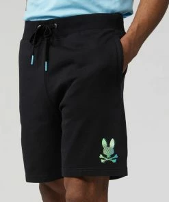 New Arrivals Psycho Bunny (mens Black Hindes Sweat Short)