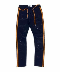 New Arrivals Dna Premium (black/orange Handcraft Stripe Jean)