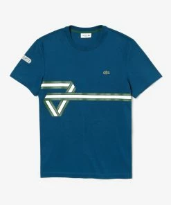 Lacoste (men’s Blue/green Crewneck T-shirts)