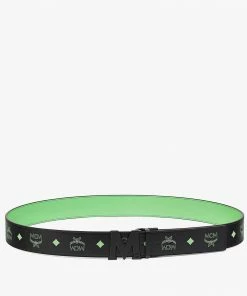 Mcm (Claus Matte M Reversible Belt 1.75” In Embossed Leather) New Arrivals