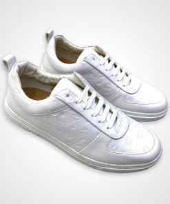 MCM (Mens White Sustainable Terrain Lo Sneaker Monogram Leather) New Arrivals