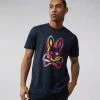 Psycho Bunny (mens Navy Bins Graphic T-shirt)