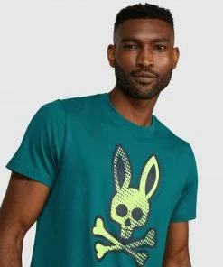 Psycho Bunny (men’s Harbor Blue Denton Graphic T-shirt)
