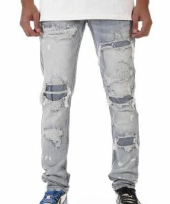 Kdnk (medium Blue Rip Repair Jean)