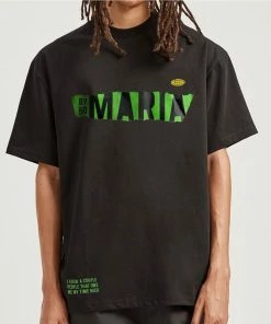 Maria By Fifty (black/green Crewneck T-shirt) New Arrivals