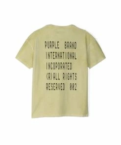 Purple Brand (moss Spray Inner Monogram Print T-shirt)