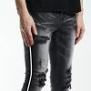 New Arrivals Crysp Denim (Grey Black/white Stripe Jean)