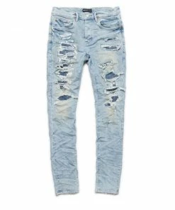 New Arrivals Purple Brand (blue Light Indigo Destroy Repair Jean)