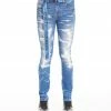 Cult Of Individuality (blue Punk Belt Super Skinny Jean) New Arrivals