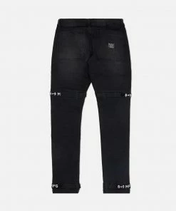 Eight & Nine (black /black Trapped Slim Utility Wash Jean)