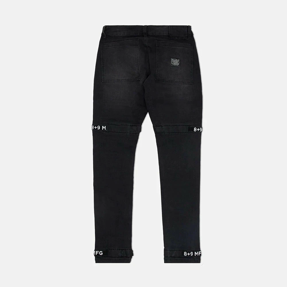 Eight & Nine (black /black Trapped Slim Utility Wash Jean) 4 Eight & Nine (black /black Trapped Slim Utility Wash Jean)