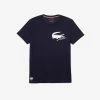 New Arrivals Lacoste (navy Roland-Garros Crocodile Print T-shirt)
