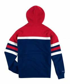 Mitchell & Ness (Royal Blue/red Huston Rocket Hoodie)
