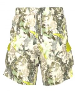 New Arrivals Point Blank (neon Lime Jungle Cargo Short)