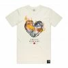 New Arrivals Hasta Muerte (natural “fire Heart T-shirt)