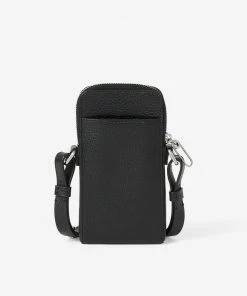 Kenzo (black Imprint Grained Leather Crossbody Phone Bag) New Arrivals