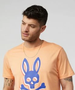 Psycho Bunny (mens Sunset Sky Henton Graphic T-shirt) New Arrivals