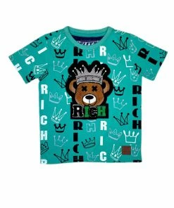 Elite Denim (kids Turquoise/black “rich Short Set)