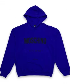 Moschino (royal Blue Cotton Sweatshirt Moschino Couture Hoodie)