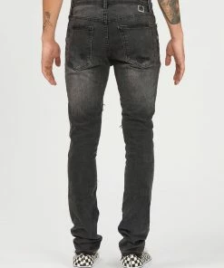 ARTMEETSCHAOZ (grey/black Wash Jeans )