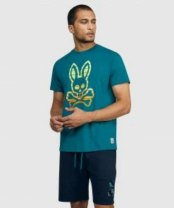 Psycho Bunny (men’s Harbor Blue Kentmere Graphic T-shirt) New Arrivals