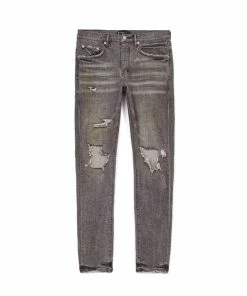 Purple Brand (faded Grey Distress Jean) New Arrivals