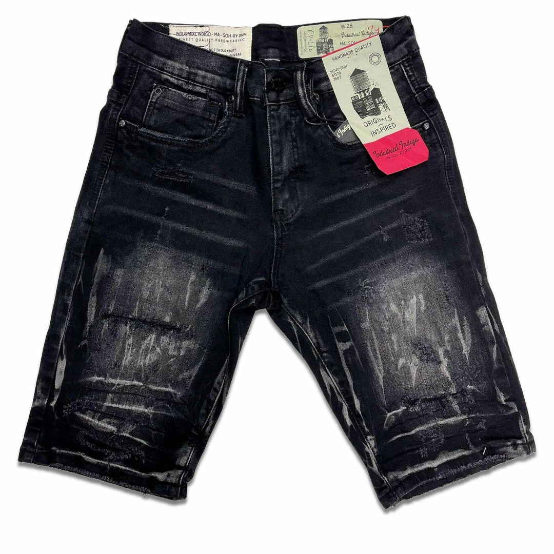 Industrial Indigo (black/grey Wash Cut Short) New Arrivals 3 Industrial Indigo (black/grey Wash Cut Short) New Arrivals