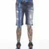 Cult Of Individuality (blue Drip Rocker Short)