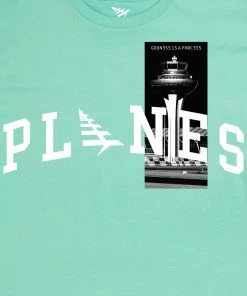 New Arrivals Planes (mint Crewneck T-shirts)