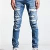 Crysp Denim Blue Indigo Distressed Atlantic Jean) New Arrivals