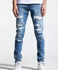 Crysp Denim Blue Indigo Distressed Atlantic Jean) New Arrivals