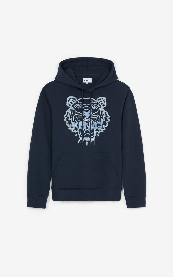 Kenzo (blue Tiger Hooded Sweatshirt) 3 Kenzo (blue Tiger Hooded Sweatshirt)