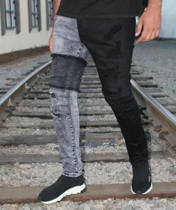 Reelistik Nyc (grey/black Cut Wash Jean) New Arrivals