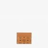 Mcm (cognac 3 Pocket Card Case Wallet In Visetos Original) New Arrivals