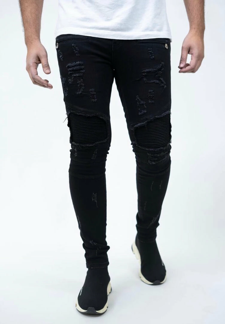 Damati Denim (black Biker Prem Stretch Jean -16) New Arrivals 3 Damati Denim (black Biker Prem Stretch Jean -16) New Arrivals