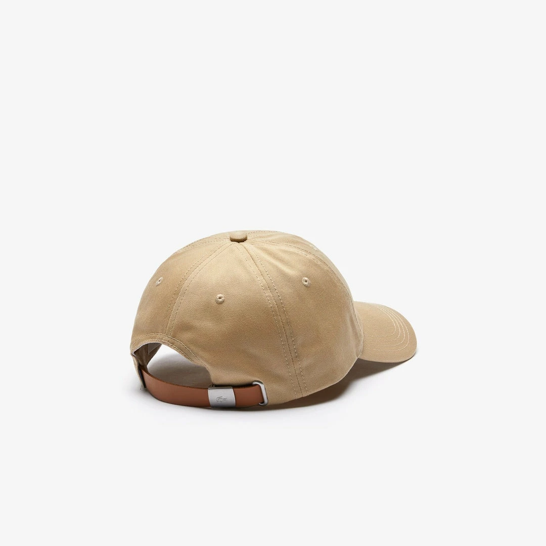 Lacoste Men’s Big Croc Gabardine Cap (Beige O2S) 5 Lacoste Men’s Big Croc Gabardine Cap (Beige O2S)