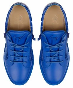 GIUSEPPE ZANOTTI (royal Blue Frankie Spray Low Top Sneaker)