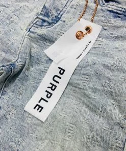 Purple Brand (super Light Indigo Jacquard Monogram Jean)