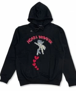 New Arrivals Focus (black/red” Heart Breaker Hoodie)