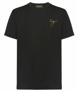 GIUSEPPE ZANOTTI (black Lr -01 Crewneck T-shirt)