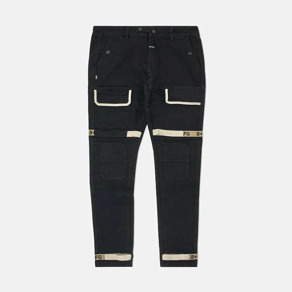 Eight & Nine (black /sand Trapped Slim Utility Wash Jean) 4 Eight & Nine (black /sand Trapped Slim Utility Wash Jean)