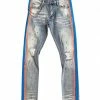 New Arrivals Reelistik Nyc (blue/orange Stripe Jean)