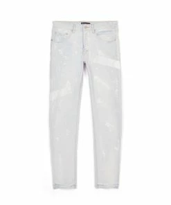 Purple Brand (cream Sprayed Reflective Paint Jean)