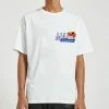 New Arrivals Maria By Fifty (white/ Royal Blue Crewneck T-shirt)