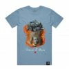Hasta Muerte (Carolina Blue “money Bag On Fire T-shirt)