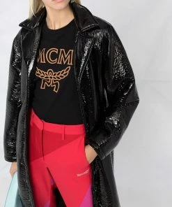 Mcm (women Black Logo Print T-shirt) New Arrivals