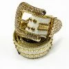 B.B Simon (White/gold Crystal Belt)